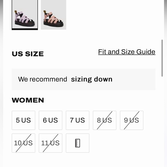 Dr Martens Blaire Sandals in Lilac Size 8 NEW - Picture 4 of 16